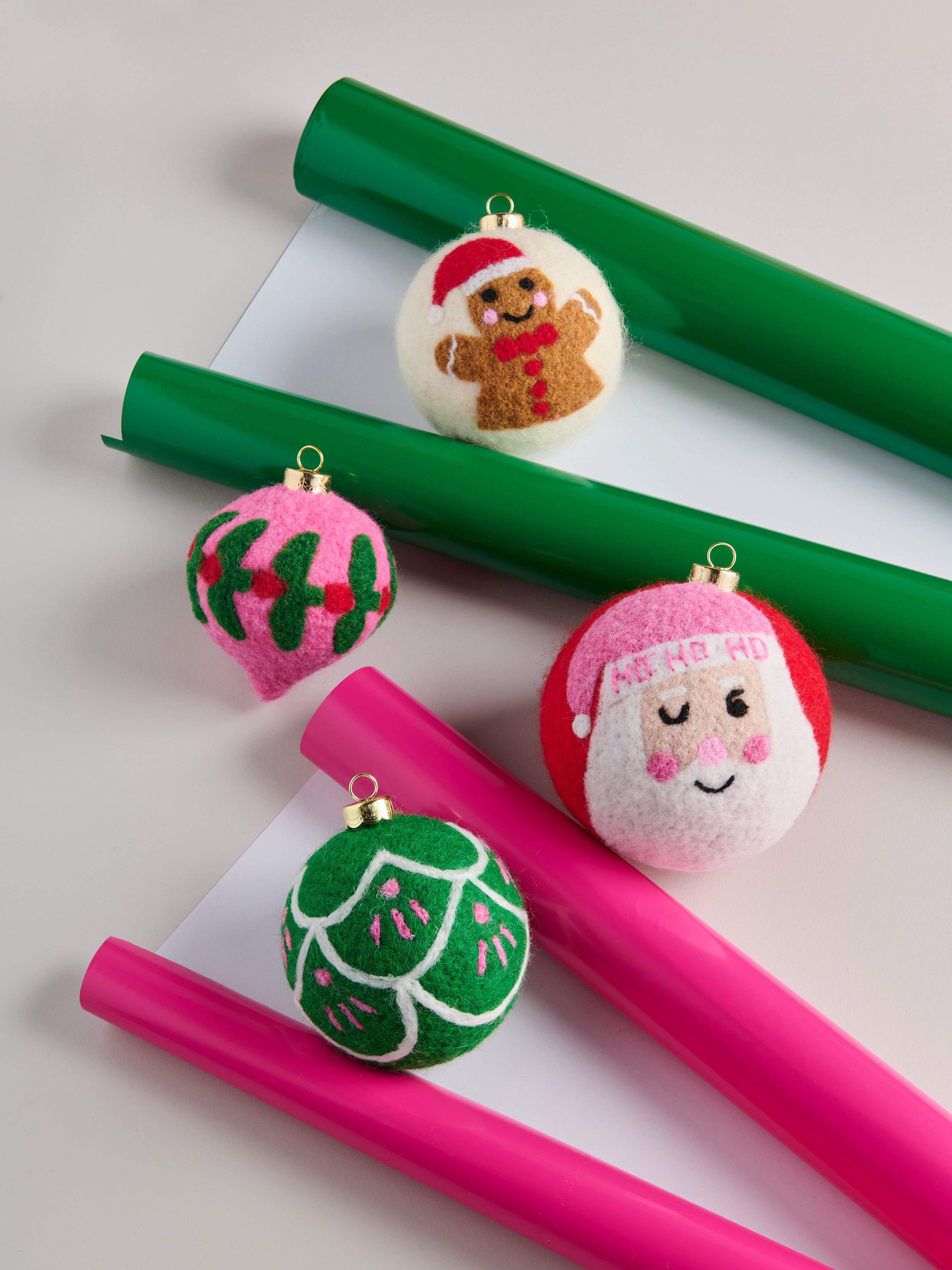 Shiraleah Jolly Assorted Set of 4 Ornaments, Multi