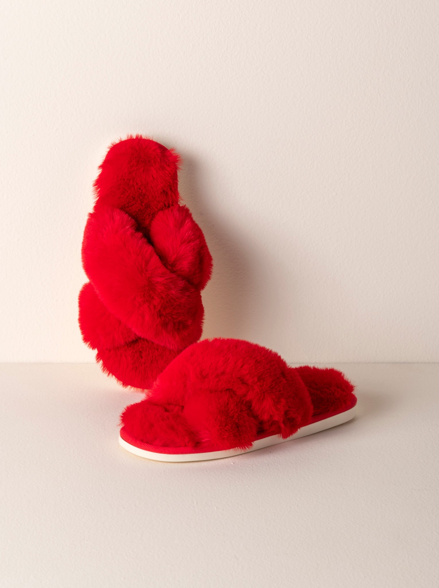 Shiraleah Assorted Set Of 2 Sizes Christina Slippers, Red