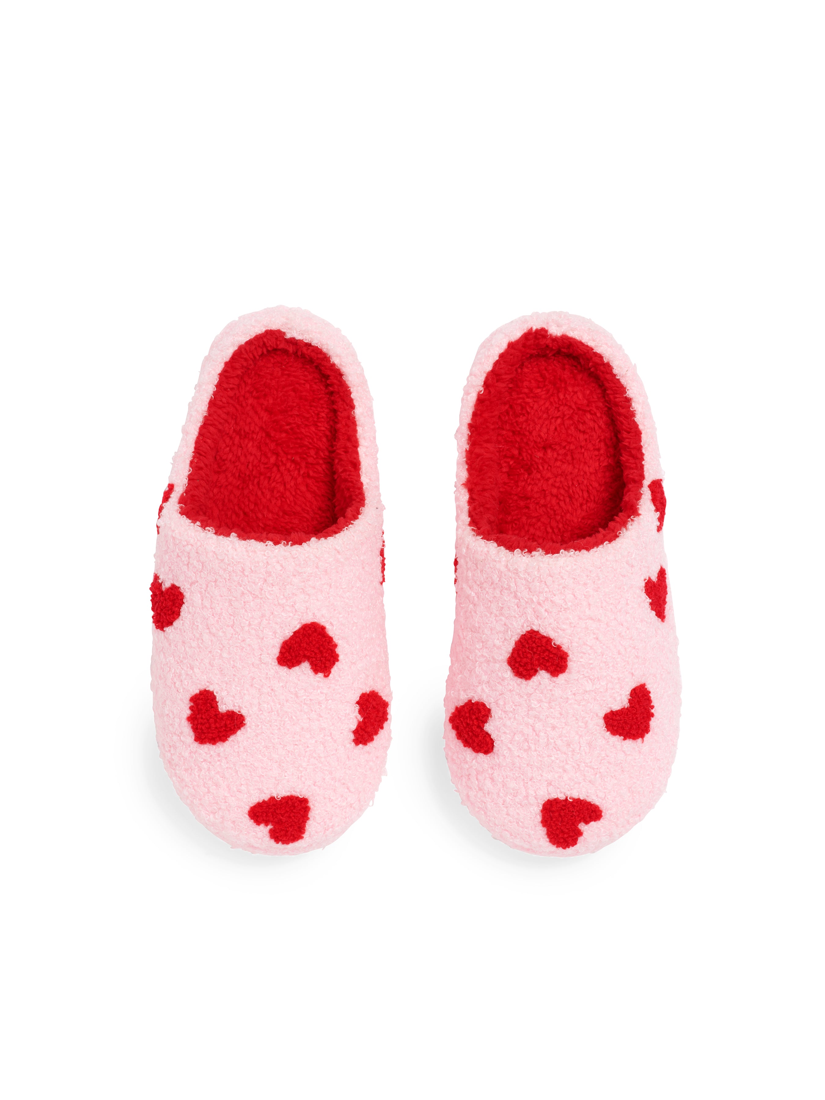 Shiraleah Hearts Slippers, Blush