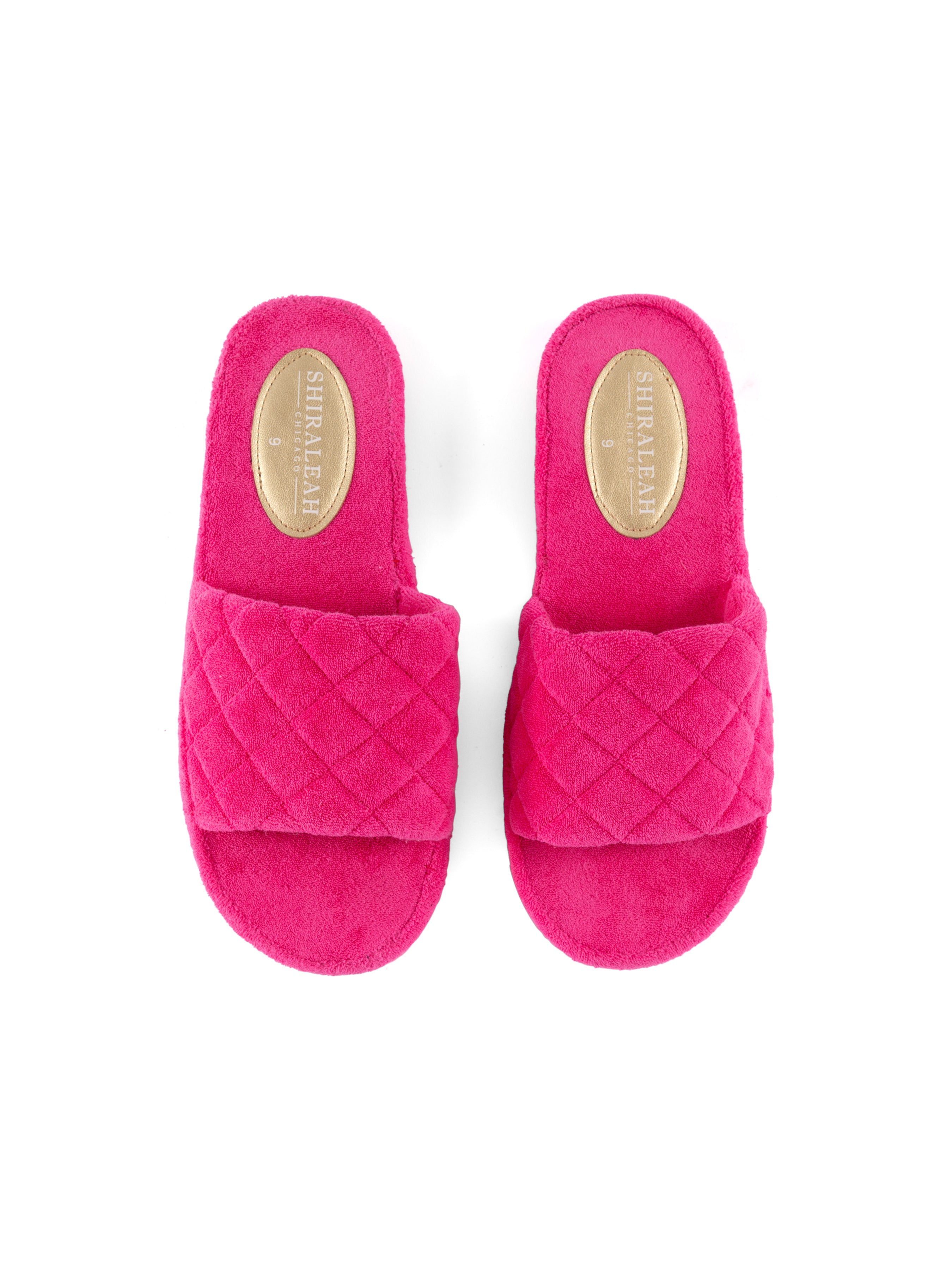 Shiraleah Sol Terry Pool Slides, Fuchsia