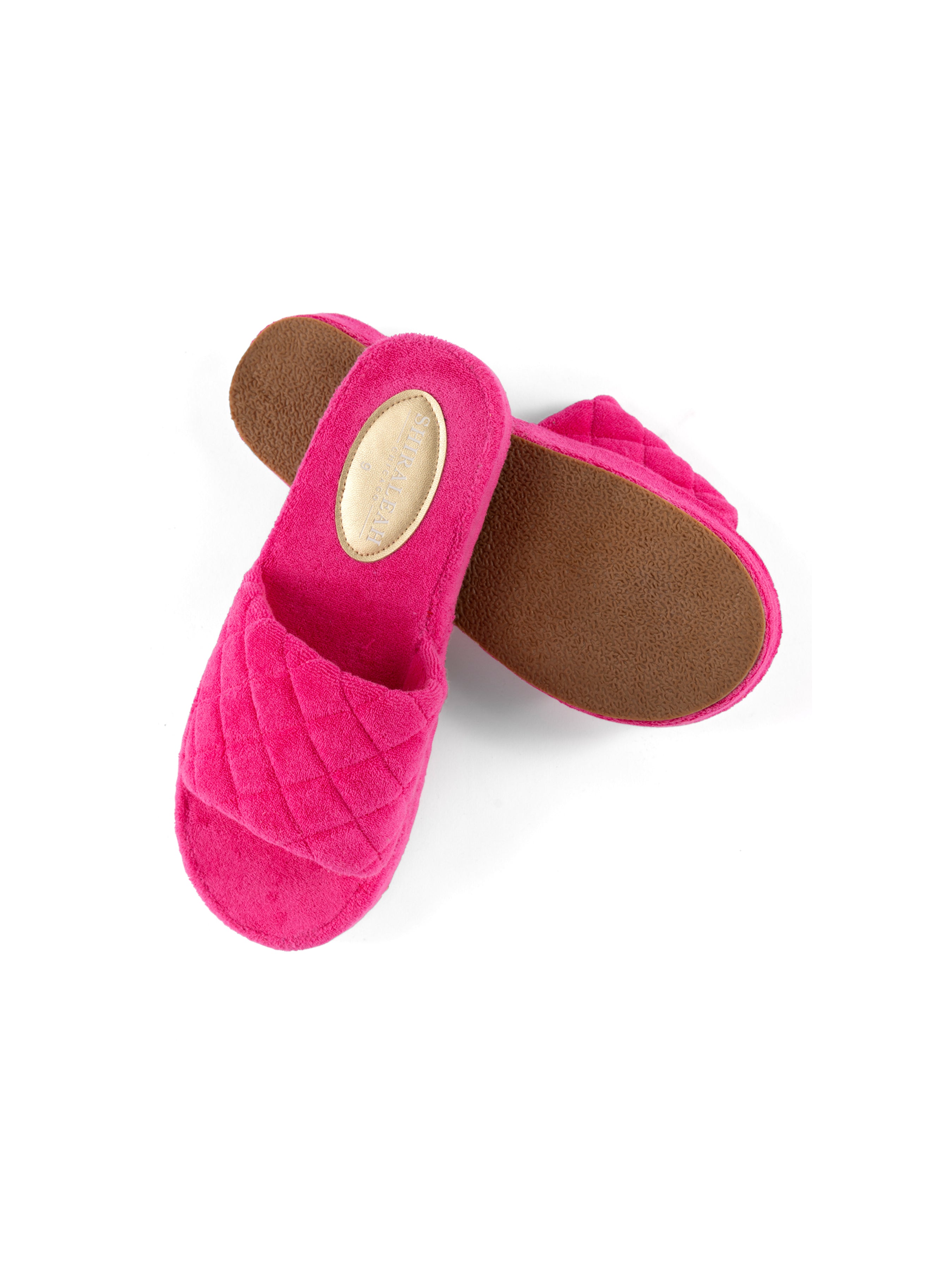 Shiraleah Sol Terry Pool Slides, Fuchsia