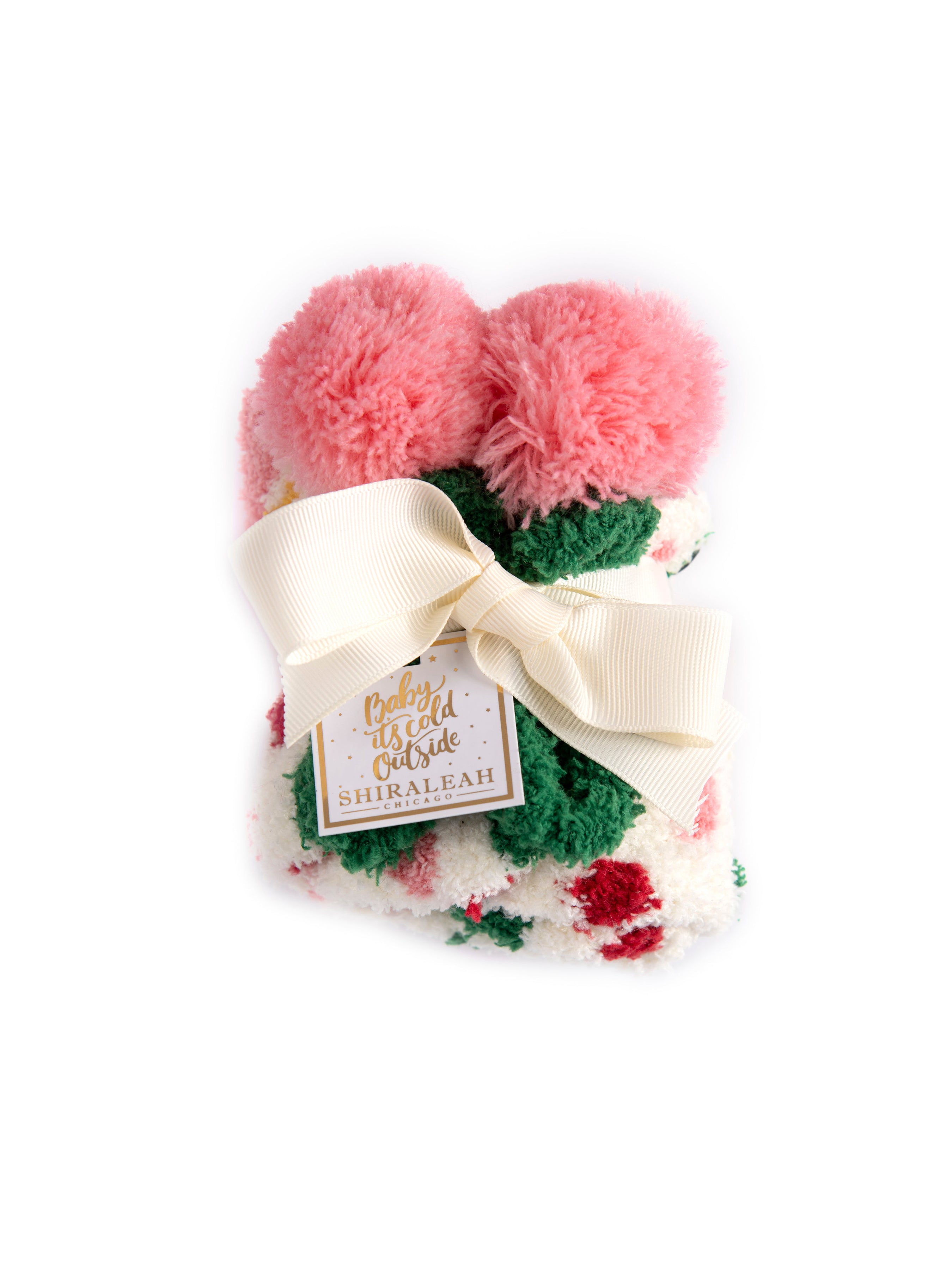 Shiraleah Fi Dot Plush Home Socks, Multi