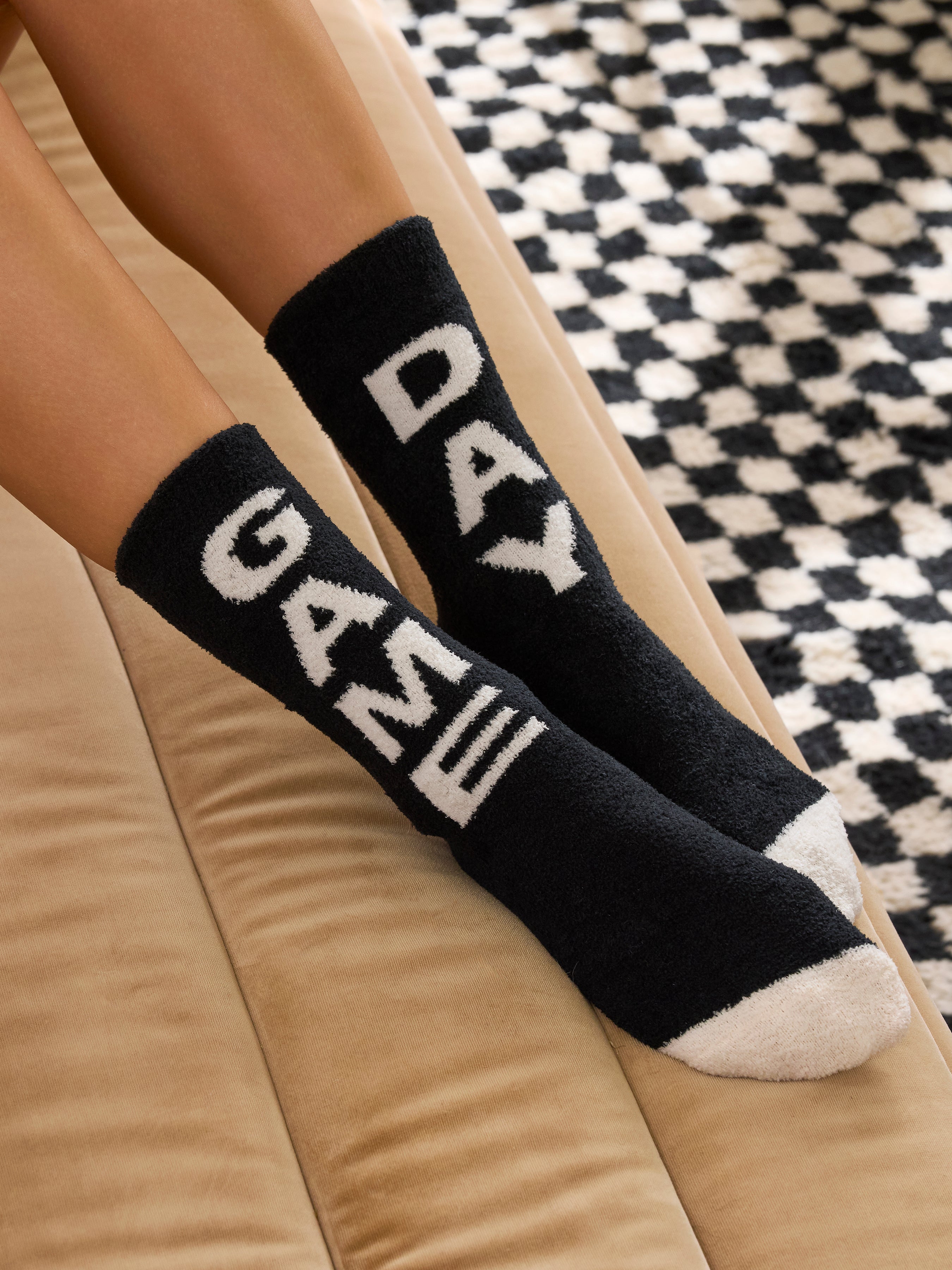 Shiraleah "Game Day" Socks BLACK