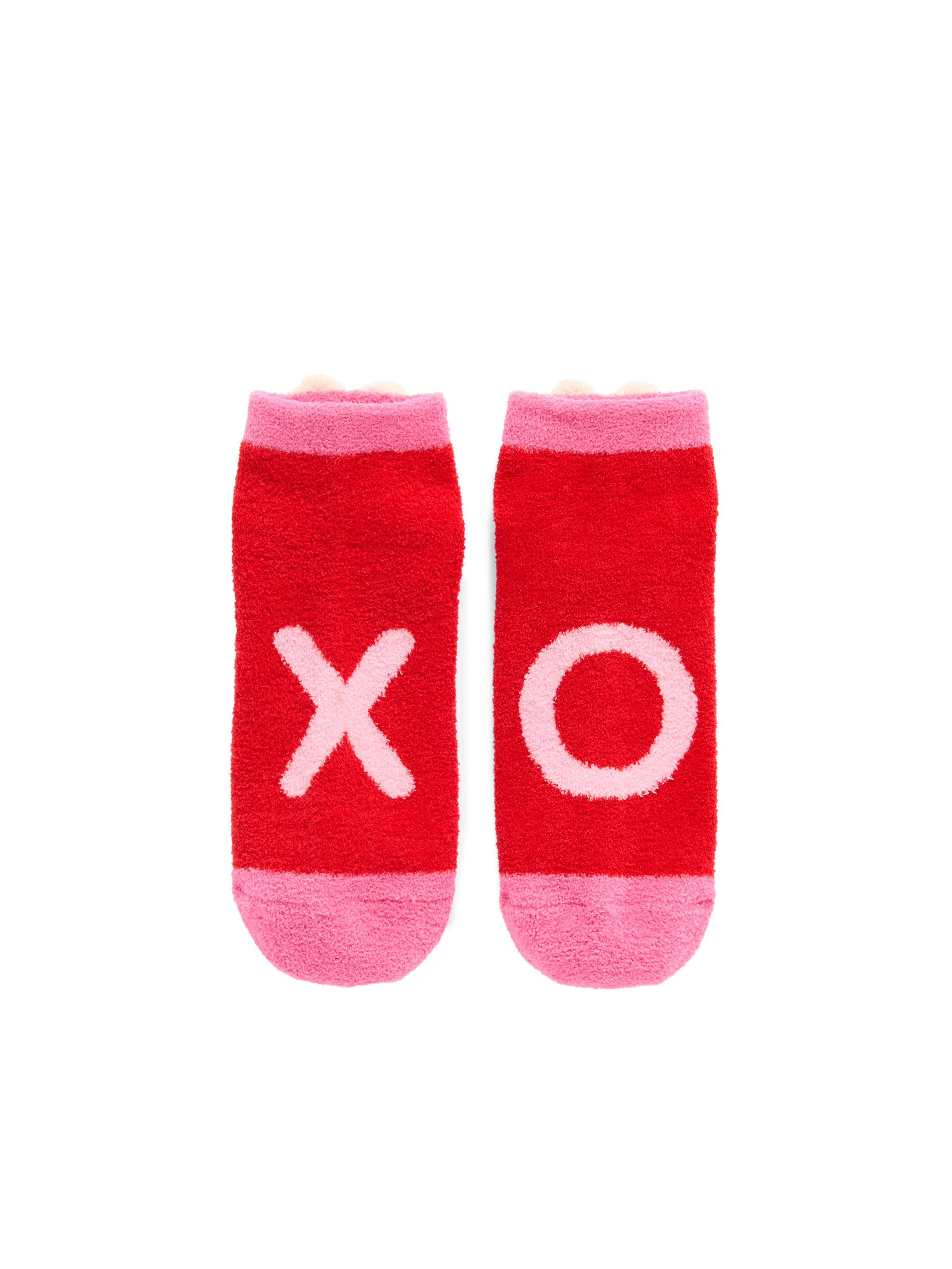 Shiraleah "XO" Home Socks, Red