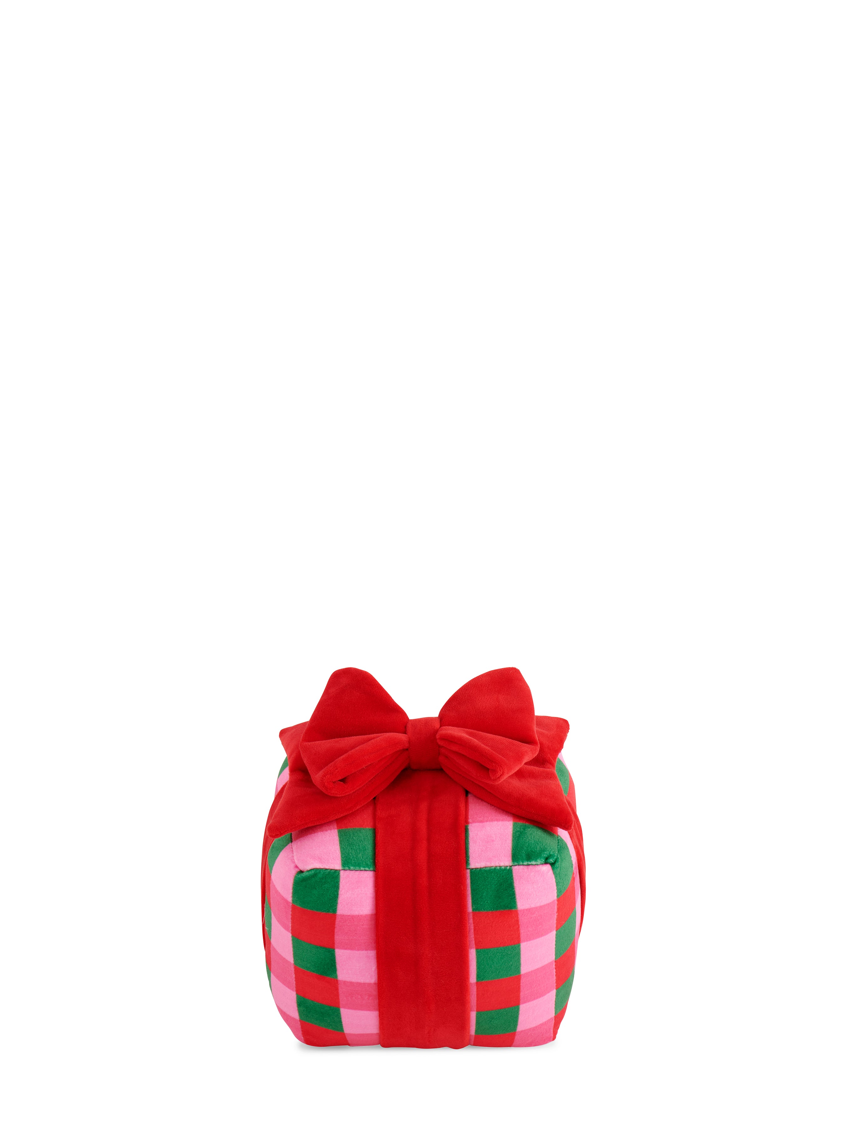 Shiraleah Checkered Gift Box Small Pillow, Multi