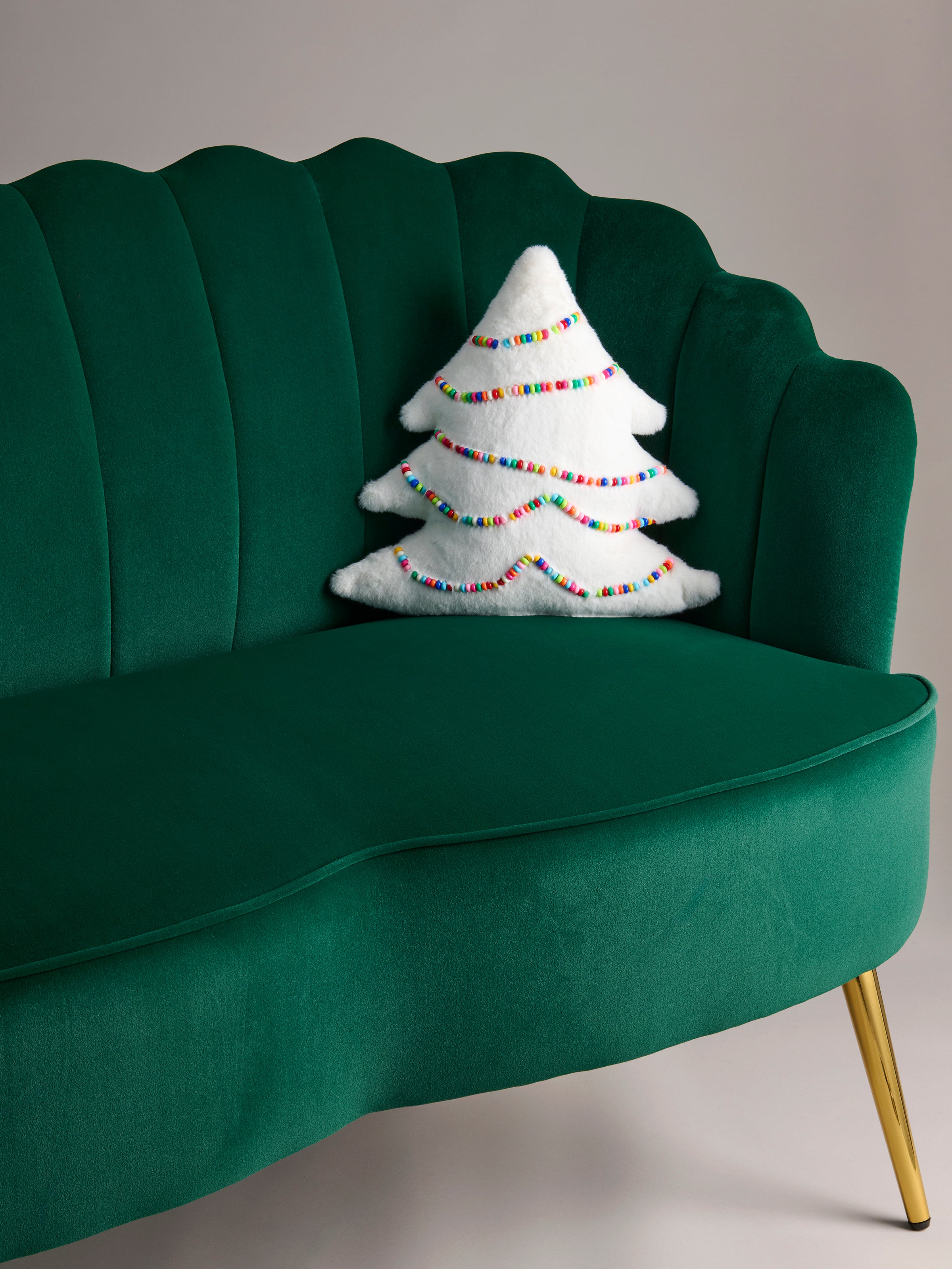 Shiraleah Tree Pillow, Ivory